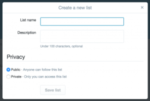 Twitter List